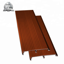 extrusion de planches de terrasse de jardin en aluminium anodisé bronze